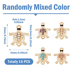 16 шт. подвески-соединители из сплава со стразами&nbsp;ALRI-TA0001-37