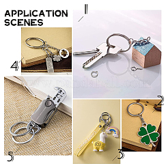 20 шт. разъемные брелоки из нержавеющей стали 304&nbsp;STAS-UN0040-57