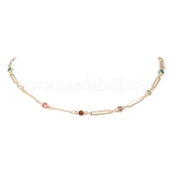 Овальные латунные цепочки для женщин&nbsp;NJEW-JN05742