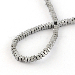 Квадрат гальваническим немагнитных синтетический шарик гематита проставки&nbsp;G-R259-76G