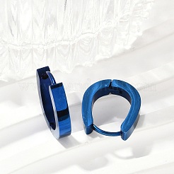 Серьги-кольца из нержавеющей стали 304 с эффектом полировки&nbsp;EJEW-M001-38A