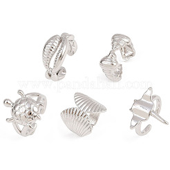 Латунные манжеты для женщин&nbsp;RJEW-H256-19-P