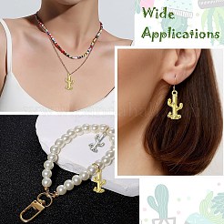 8 шт. 2 цвета латунные подвески с микропаве и кубическим цирконием&nbsp;KK-CJ0003-13