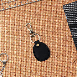 Овальные брелки-подвески из коровьей кожи&nbsp;KEYC-WH20001-17C