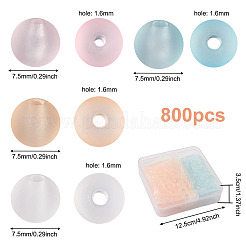 800шт 4 цвета прозрачные акриловые бусины&nbsp;FACR-TA0001-03