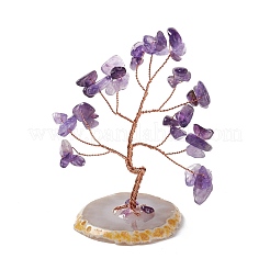 Украшение дисплея дерева из натурального драгоценного камня&nbsp;DJEW-G027-07RG