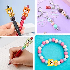 16шт 8 цвета силиконовые фокусные бусины&nbsp;SIL-CJ0001-79