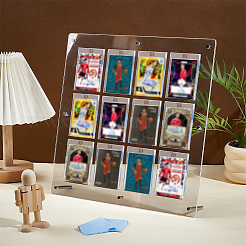 ПВХ настольные спортивные держатели для карточек&nbsp;AJEW-WH0248-918C