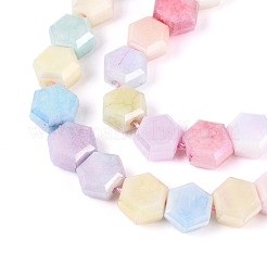 Антикоррозийные гальванические стеклянные бусины&nbsp;LS-GLAA-T028-8mm-02M