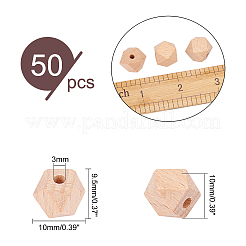 50 шт. бусины из бука&nbsp;WOOD-OC0002-22F