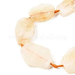 Природный цитрин бисер нитей&nbsp;G-E401-H04