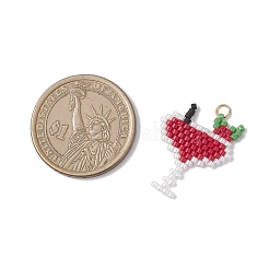 Стеклянные подвески из бисера&nbsp;PALLOY-MZ00913-01