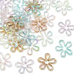 30 шт. 5-х цветные покрытые УФ-лаком акриловые бусины&nbsp;TACR-YW0003-24