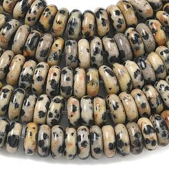 Природные яшмы далматин бисер нитей&nbsp;G-G329-A03-3x8mm