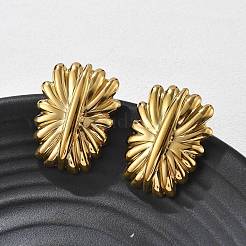 Серьги-гвоздики из нержавеющей стали 304 EJEW-R020-03G