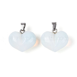 Массивные кулоны в форме сердца из опалита&nbsp;G-T143-19B