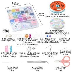 Набор для изготовления ожерелья и браслета из бисера своими руками&nbsp;DIY-YW0006-47