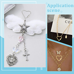 6 шт. 2 цвета 304 нержавеющая сталь винтовой карабин замок подвески&nbsp;STAS-UN0064-06