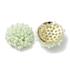 Стеклянные кабошоны из бисера&nbsp;FIND-G058-02G