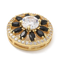 Стойка покрытие латунь кубический цирконий стекло плоские круглые многожильные звенья&nbsp;KK-L224-029G-01