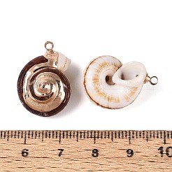 Гальванические подвески из натуральных ракушек&nbsp;BSHE-T015-07