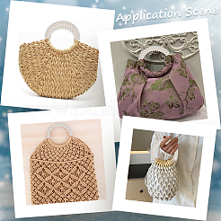 Ручки кошелька из акрила с имитацией жемчуга&nbsp;FIND-WH20015-027A