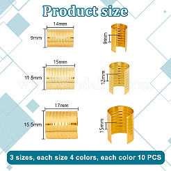 120 шт. 12 стиля железных складных обжимных наконечников&nbsp;IFIN-PH0002-26