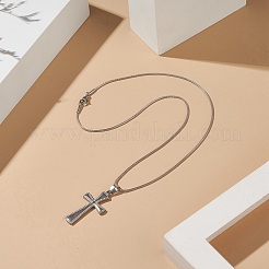 Не тускнеющие ожерелья из нержавеющей стали 304 в виде змеи&nbsp;NJEW-JN04190