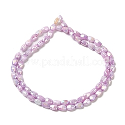 Стеклянные бусины с гальваническим покрытием &nbsp;X-GLAA-D013-05G