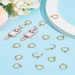 20 шт. латунная фурнитура для сережек-колец&nbsp;KK-LP0001-58