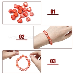 120шт 4 стиля ручной работы бусины из полимерной глины&nbsp;CLAY-YW0002-66