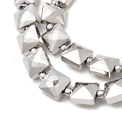 Стеклянные бусины с гальваническим покрытием &nbsp;EGLA-F166-07P