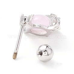 Планета со звездой кубический цирконий серьги-гвоздики с подвесками&nbsp;LS-EJEW-A065-14P