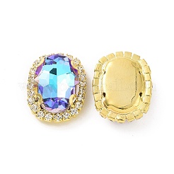 Овал пришиваем стразами&nbsp;DIY-E062-05G-A01