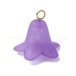 6 шт. подвески из матового акрила в виде цветка&nbsp;PALLOY-JF03853