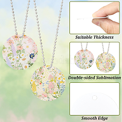 45 шт. пустые двухсторонние алюминиевые подвески с термопереносом&nbsp;DIY-SP0006-29A