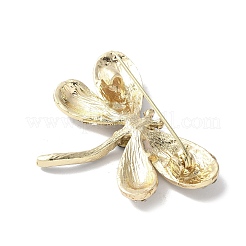 Броши из сплава стрекоз со стразами для одежды-рюкзака&nbsp;JEWB-M067-08G