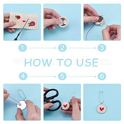 48 шт. 4 стиля серьги-кольца из нержавеющей стали 304&nbsp;EJEW-DR00001