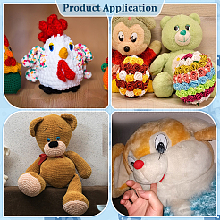 136 пакетик овальных пластиковых защитных глаз для поделок&nbsp;FIND-PH0028-80