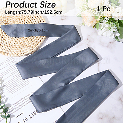 Длинный полиэстеровый шелковый шарф для женщин и девочек&nbsp;AJEW-WH20022-48A