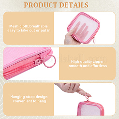 4 шт. косметичка-клатч из нейлоновой сетки и полиэфирного волокна на молнии для хранения&nbsp;ABAG-CN0001-57A