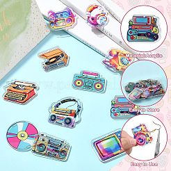 26шт 13 стиля непрозрачные акриловые подвески&nbsp;OACR-CJ0002-15