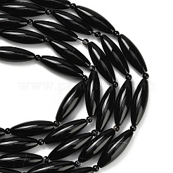Натуральный черный агат бисер нитей&nbsp;G-B178-P01-01