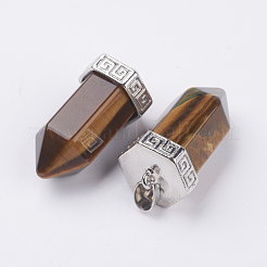 Естественно тигровый глаз отметил кулоны&nbsp;G-E442-03B