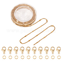 Набор для изготовления браслетов из ожерелий и цепочек Фигаро из нержавеющей стали 304 своими руками&nbsp;DIY-TA0009-98