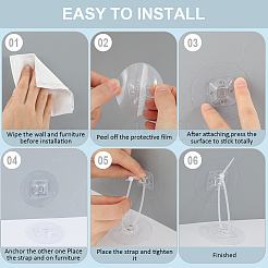 Самоклеящиеся мебельные ремни из абс-пластика&nbsp;AJEW-WH20022-17