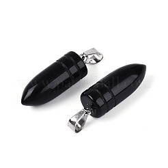 Природные подвески обсидиана&nbsp;G-N349-16P-01