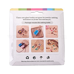 Мини милые маленькие стеклянные банки стеклянные бутылки&nbsp;AJEW-CW0001-01