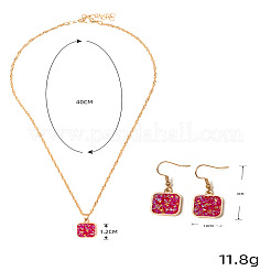 Наборы подвесок из сплава смолы: колье и серьги-подвески&nbsp;FS-WG36AF9-01