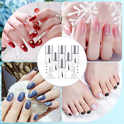 Прозрачный стеклянный лак для ногтей пустая бутылка&nbsp;AJEW-GF0009-76B-01